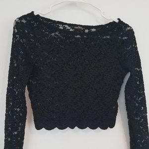 Long sleeve lace shirt